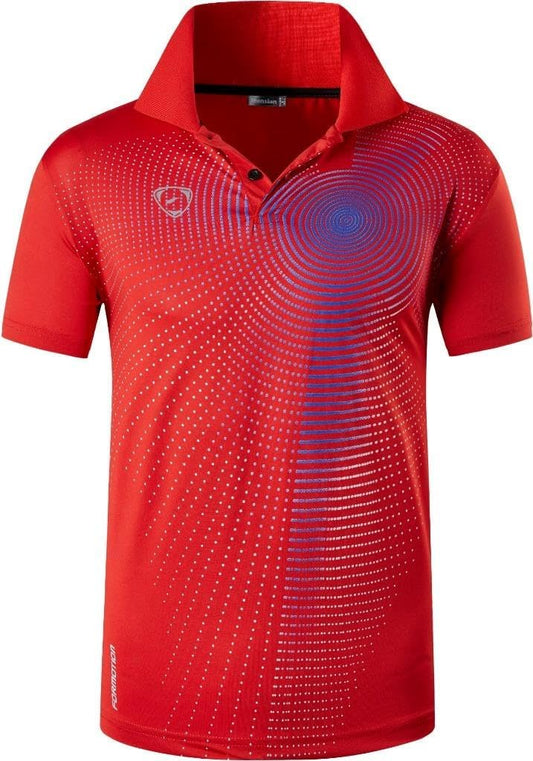 jeansian Men's Sport Outdoor Quick Dry Fit Short Sleeves Polo Tee Shirt Tshirt T-Shirt Tops Golf Tennis Bowling LSL195