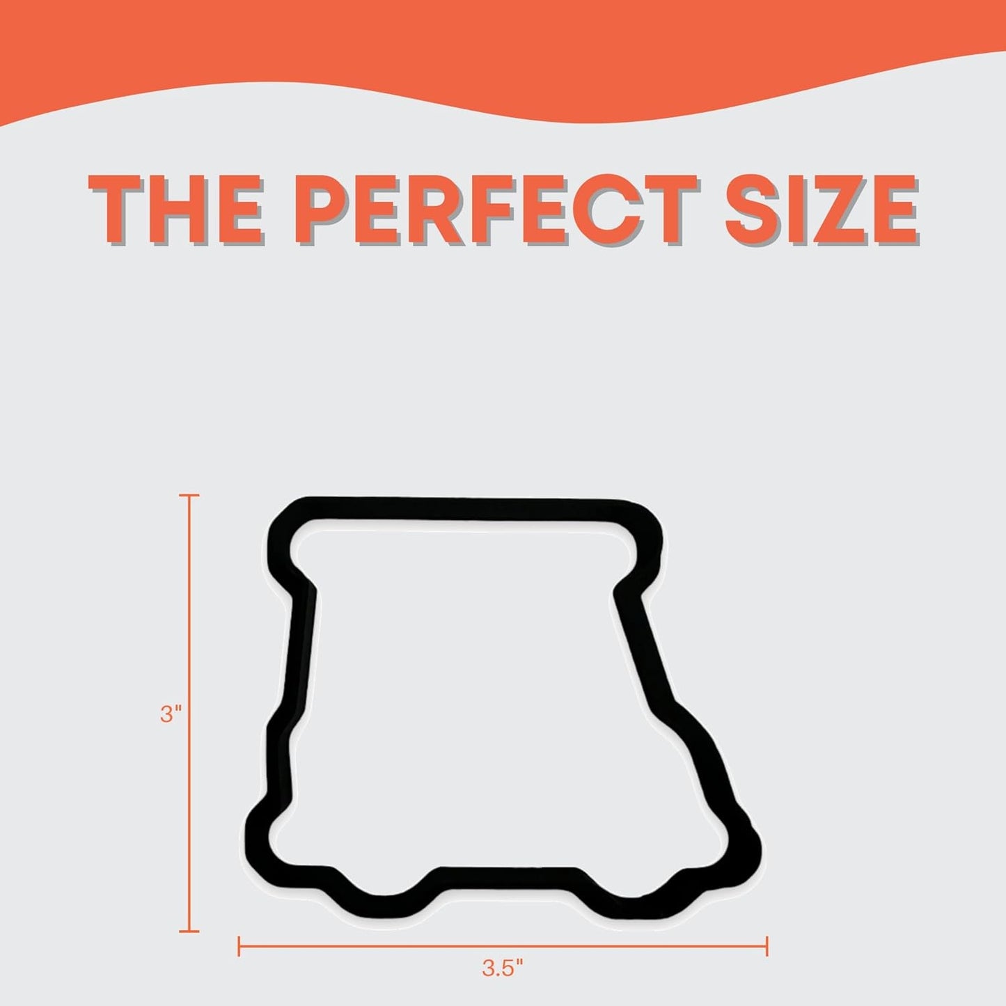 Golf Cart Cookie Cutter with Easy to Push Design, for Baby Showers, Work Events, and Birthday Celebrations (4 inch)