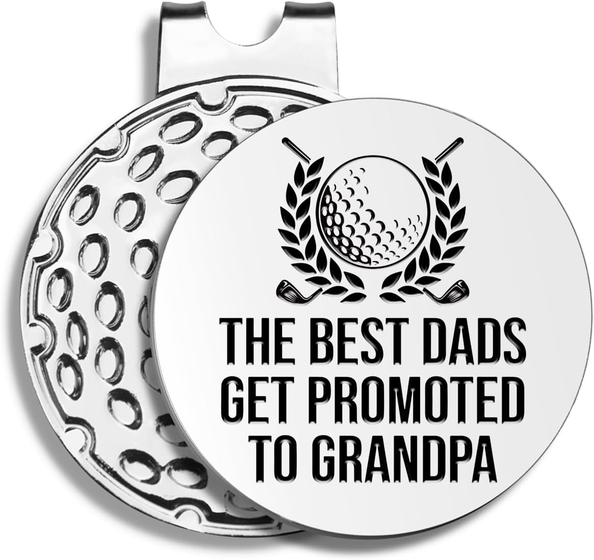 Best Dad by Par Golf Ball Markers, Men's Golf Accessories, Birthday Retirement Golf Gifts for Dad Husband Grandpa
