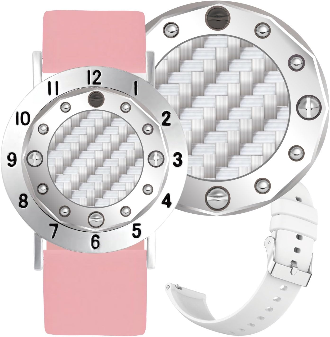 Golf Ball Marker with Carbon Fiber Ball Marker Bracelet, Golf Accessories, Golf Gifts, Golf Counter for Men Women