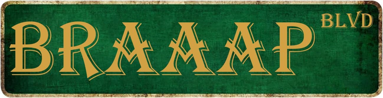 Motorcycle Garage Signs Dirt Bike Accessories Motorcycle Gifts Poster Braaap Blvd Street Metal Sign Racing Gifts For Men Motocross Birthday Decorations Man Cave Decor Wall Art 16x4 Inch