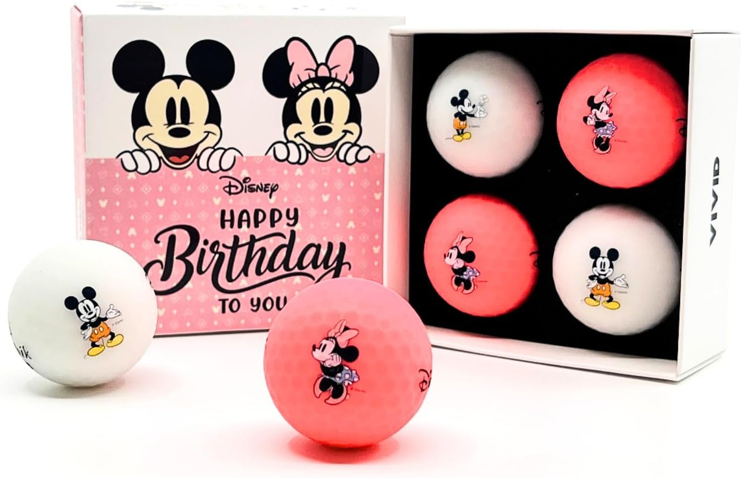 Volvik Vivid Holiday Disney Golf Ball Gift Sets (4 Pack)