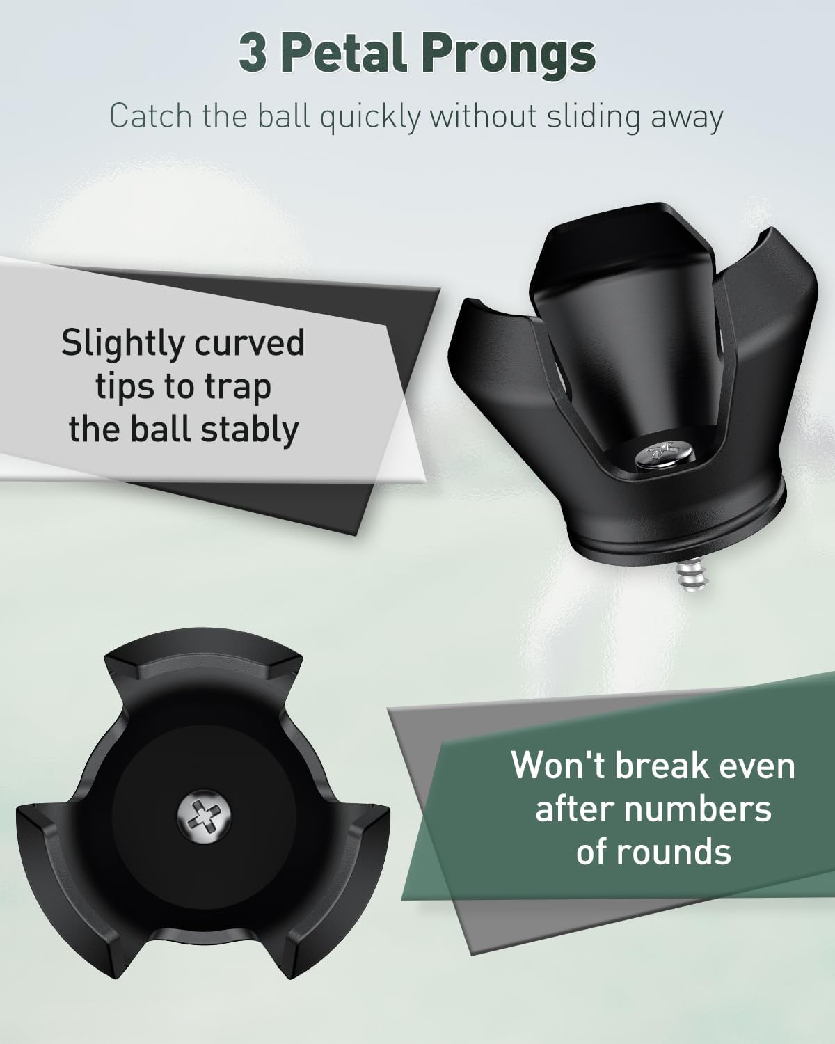 GreenHaven Golf Ball Retriever Grabber for Putters Golf Pick-up Portable Grip Sucker Tool Back Saver for Golfers，3-4 Pack