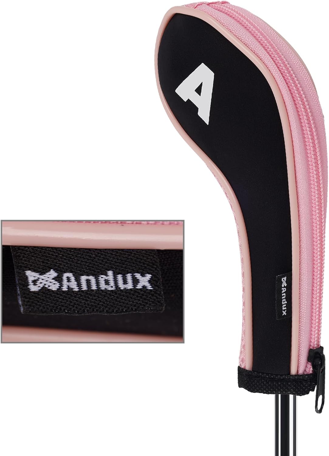 Andux 12pcs/Set Golf Iron Club Head Covers Number Print Long Neck with Zipper