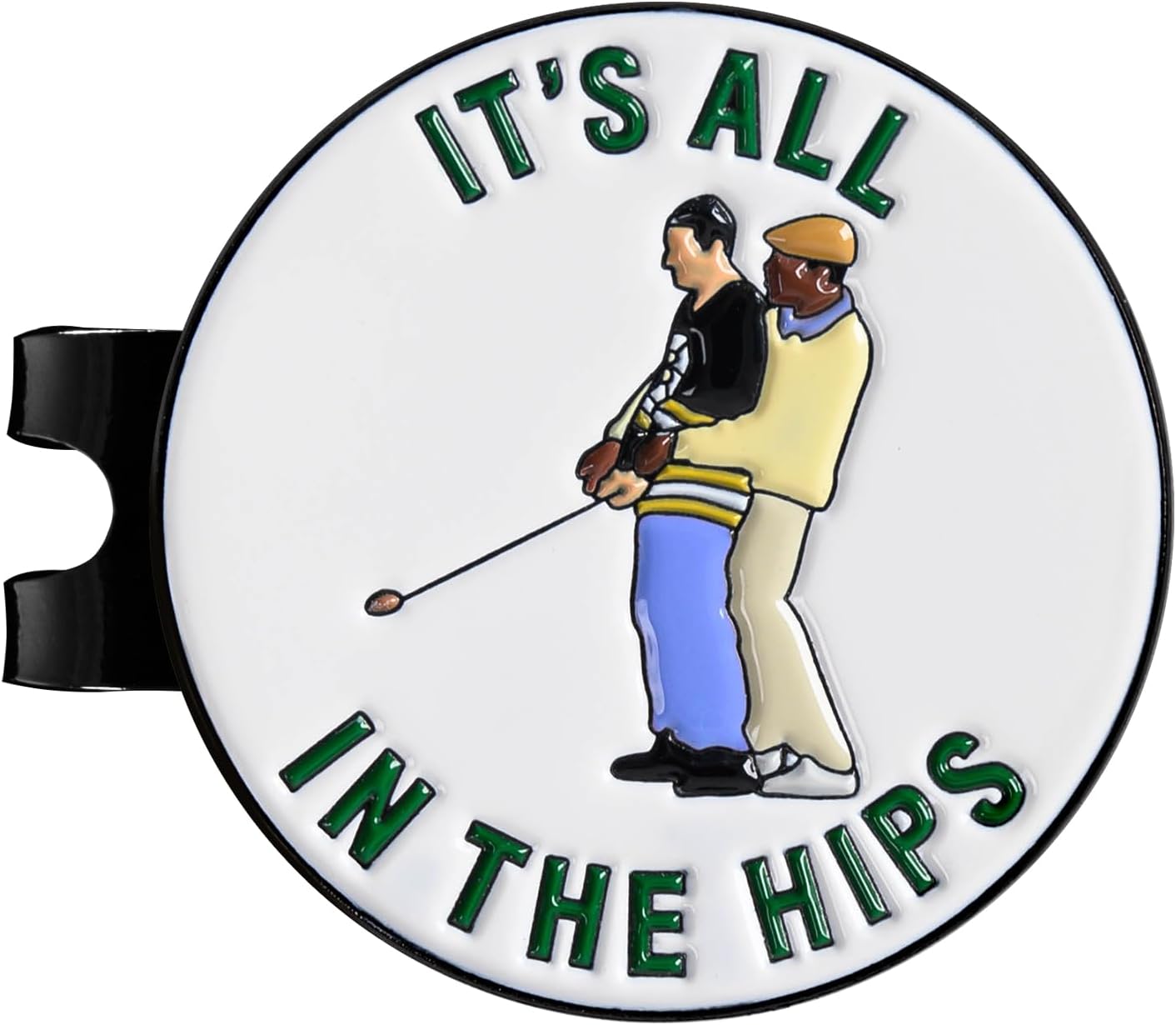 ZEETY Funny Golf Ball Marker with Magnetic Hat Clip – Golf Accessories for Men and Women, Great Golf Gift for Players with Attitude