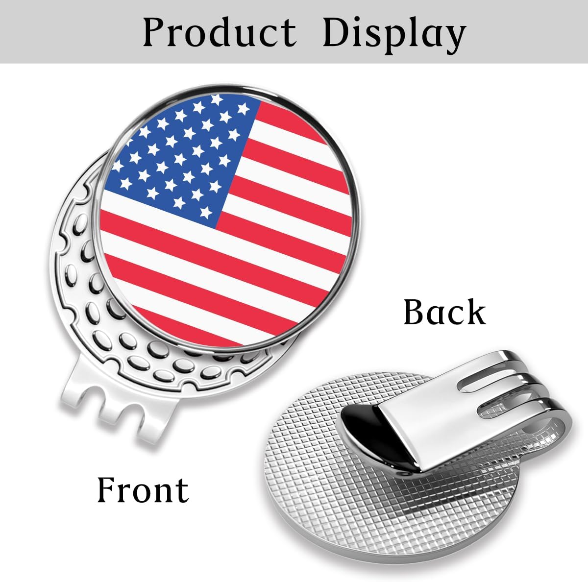 Personalized Golf Ball Marker Hat Clip – Custom Magnetic Marker with Your Photo, Name, Logo or Initials – Unique Golf Gift for Men, Dad, Coach, Golfer