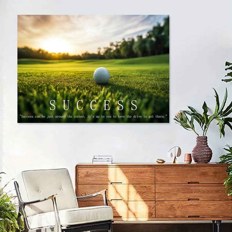 Golf Inspirational Quotes Wall Art Posters Pictures for Gallery Room Aesthetic Living Room Bathroom Bedroom Decor (08×12inch_Unframed)