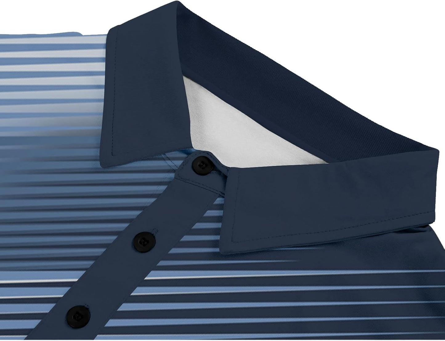 SCODI Mens Golf Shirt Moisture Wicking Performance Sport Short Sleeve Print Golf Polo Shirts for Men