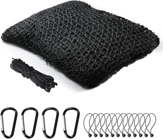 Sports Netting,Golf Practice Net Hitting Net with 33Feet Nylon Rope Also for Baseball, Hockey, Soccer, LAX and More - 10x10ft/10x15ft/10x20ft/10x25ft/10x30ft/10x40ft/10x55ft