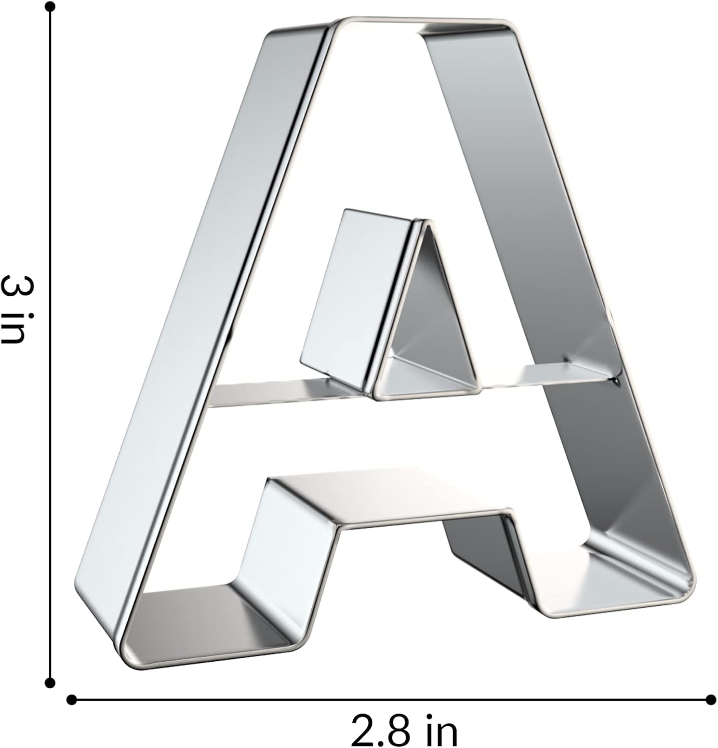 26PCS Alphabet Letters Cookie Cutters Set, DIY Alphabet Cake&Cookie, Stainless Steel Cookie Cutters for Baking, Letters Shaped Baking Tool for Homemaking Biscuits, Cookie, Dough