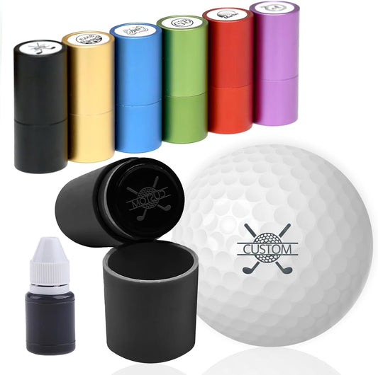 xrlsg Custom Golf Ball Stamp Personalized Self-Ink Golf Ball Stamper Monogram Ball Marker Gifts for Golfers Dad Husband Boyfriend