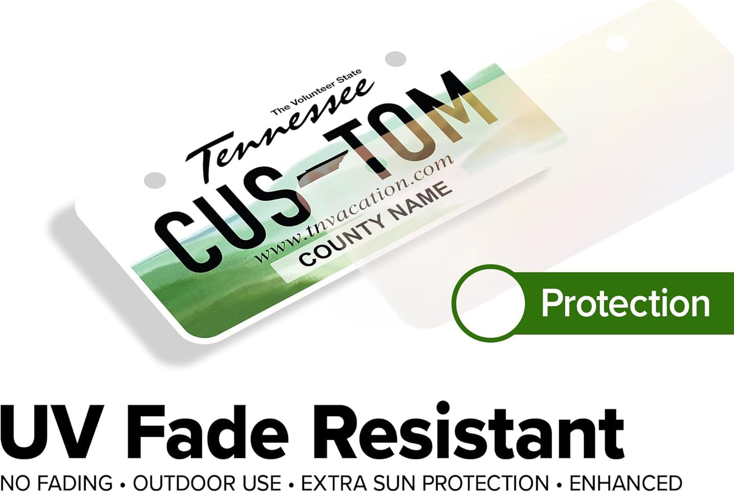 Mini License Plates, Personalized License Plates, Custom for Car, Bikes, ATV, Kids Car, Golf Cart, Jeep, 2x4 Inch, Rust-Free Fade Resistant Aluminum, USA Made by My Sign Center (Tennessee)