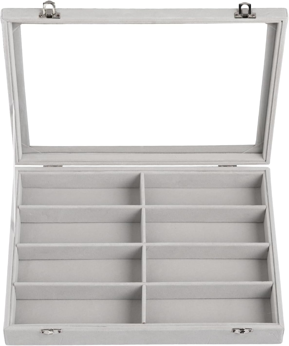 Frebeauty Sunglass Organizer,Velvet Glasses Organizer,8-Slot Sunglasses Tray for Drawer, Men's/Women's Sunglasses Box