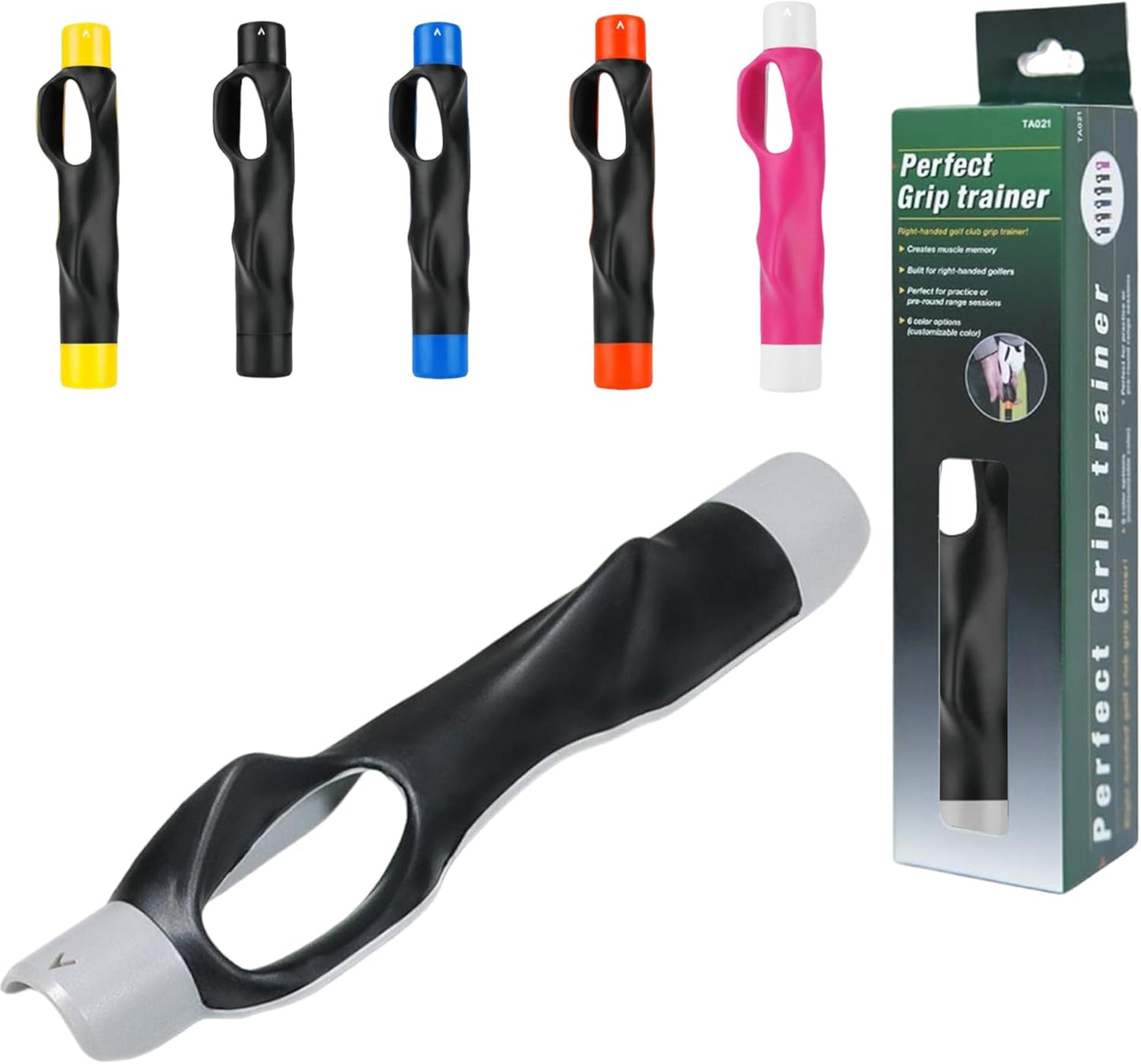 Golf Grip Trainer, Golf Swing Training Aid for Improving Proper Hand Positioning, Golf Training Equipment, Improve Swing Rhythm