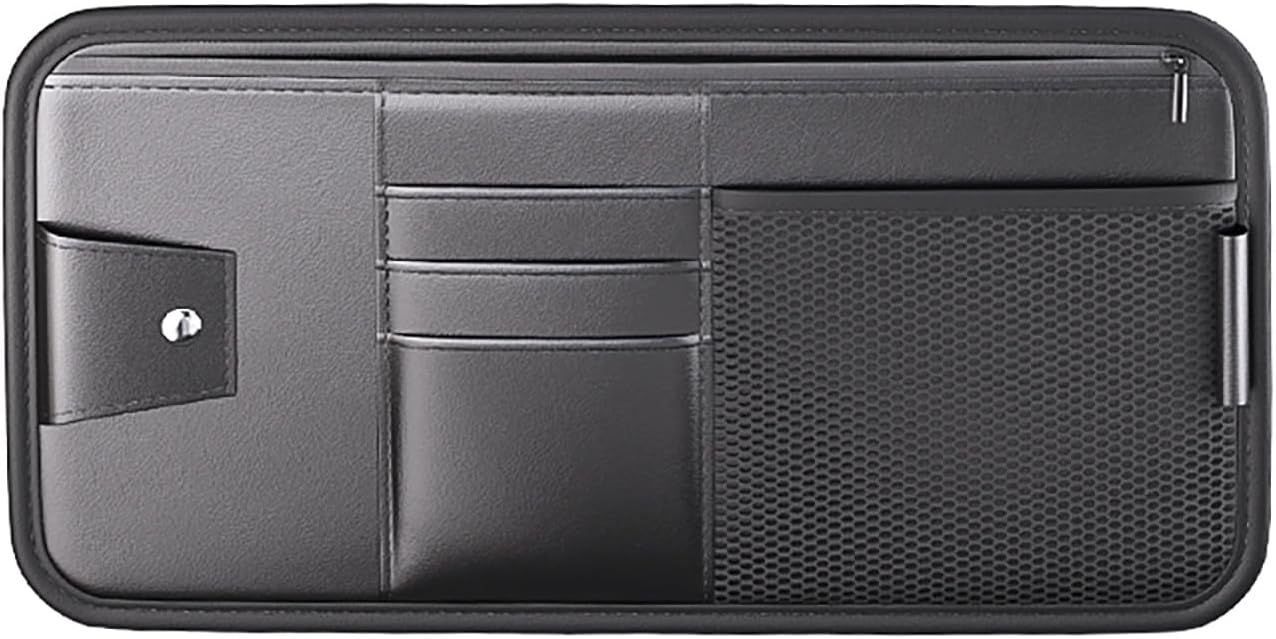 Large Sun Visor Organizer Holder - Car/Truck, Document Holder for Car Registration, License, Insurance Info, Pen, Key