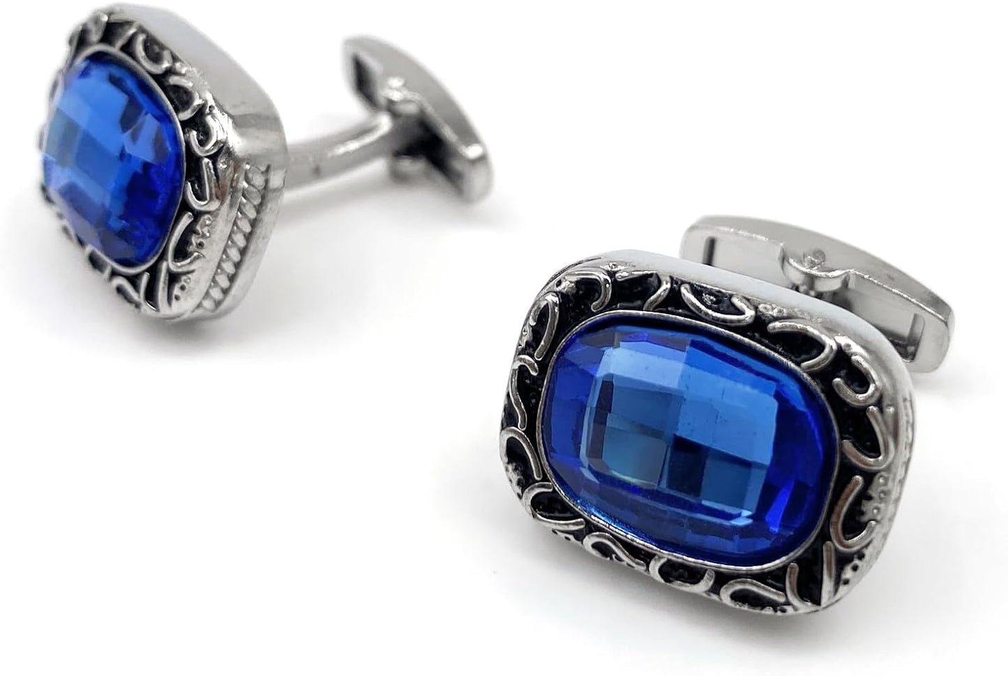 S&W Wedding Cufflinks for Men Cuffs with Gift Box Business for Tuxedo Shirts