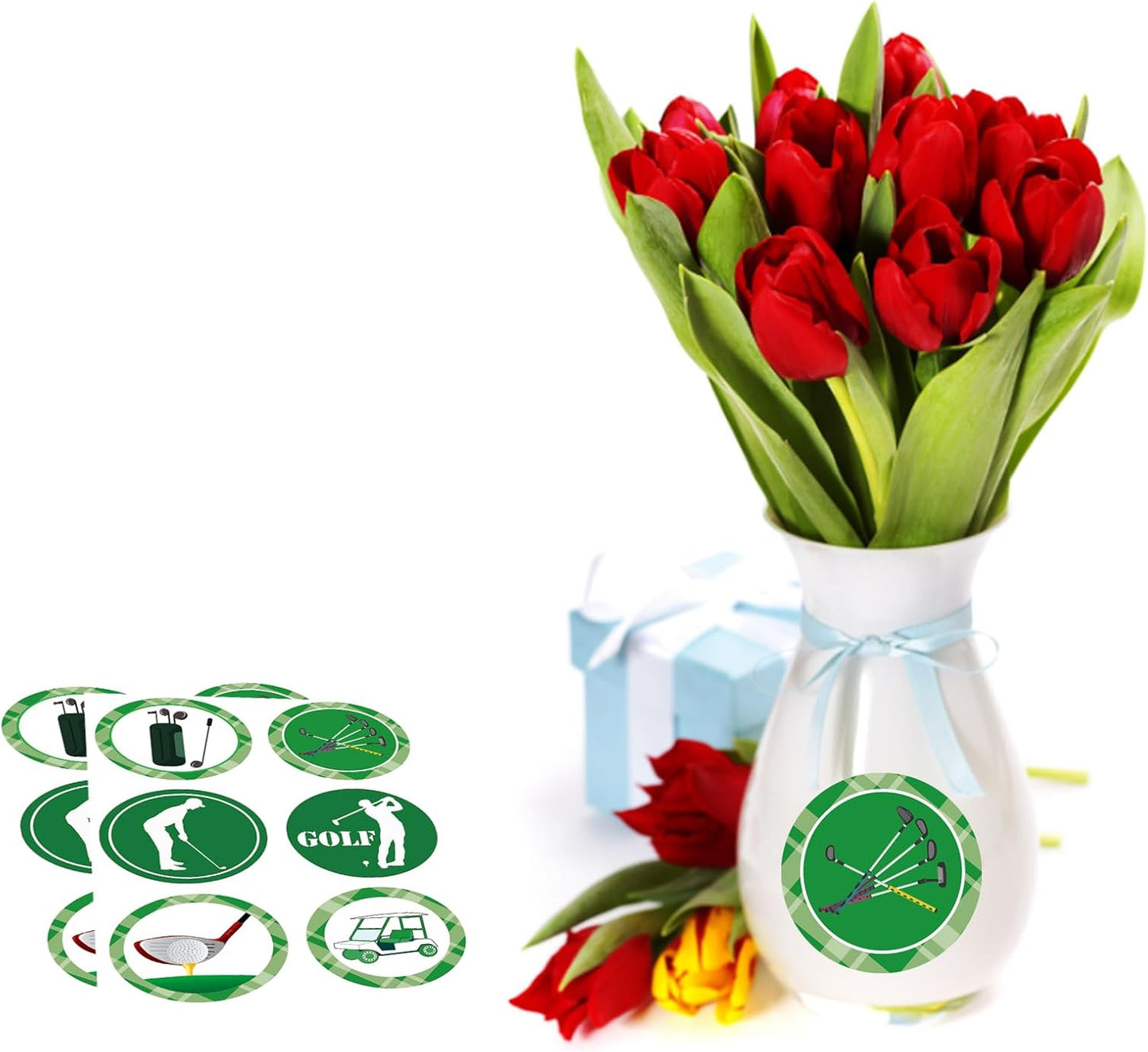 Golf Sport Stickers Themed Party Decorations Labels 2 inch - Birthday Baby Shower Retirement Party Favors Golf Labels for Scrapbooking Crafts 180 Pcs