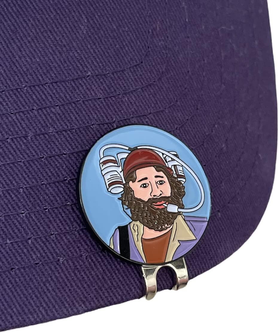 Balanced Co. Funny Golf Hat Clip with Enamel Magnetic Ball Marker