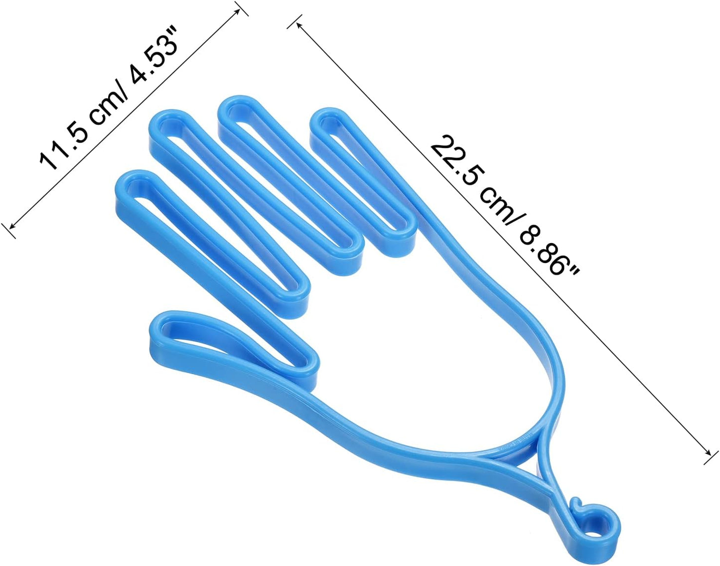 PATIKIL Golf Gloves Stretcher, 4 Pack Plastic Keeper Support Rack Holder Dryer Hanger Frame for Sports Gloves Maintenance, Blue