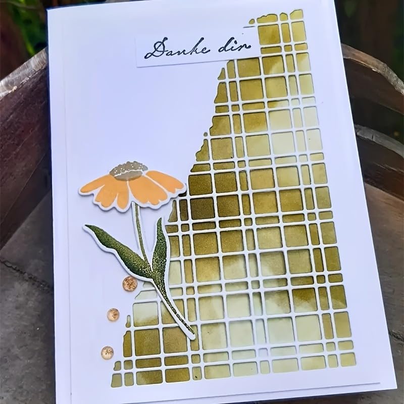 Lapoo 3D Backgrounds Frame Metal Cutting Die for Scrapbooking, New Cutting Dies DIY Album Card Making Decor Paper Craft Metal Die Cuts Party Wedding Decorations (Skew Border 5.1 x 3.8 in)