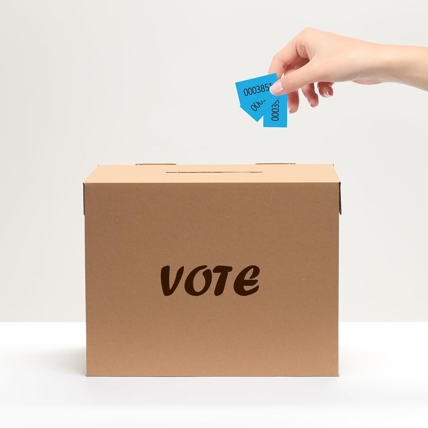 200 Pieces Basket Tickets Auction Chinese Ticket Raffle Tickets Sheets Blue 4"×9" 200 Numbers for Drink Door Prize Fundraiser Silent Carnival Penny Auction Events (200)