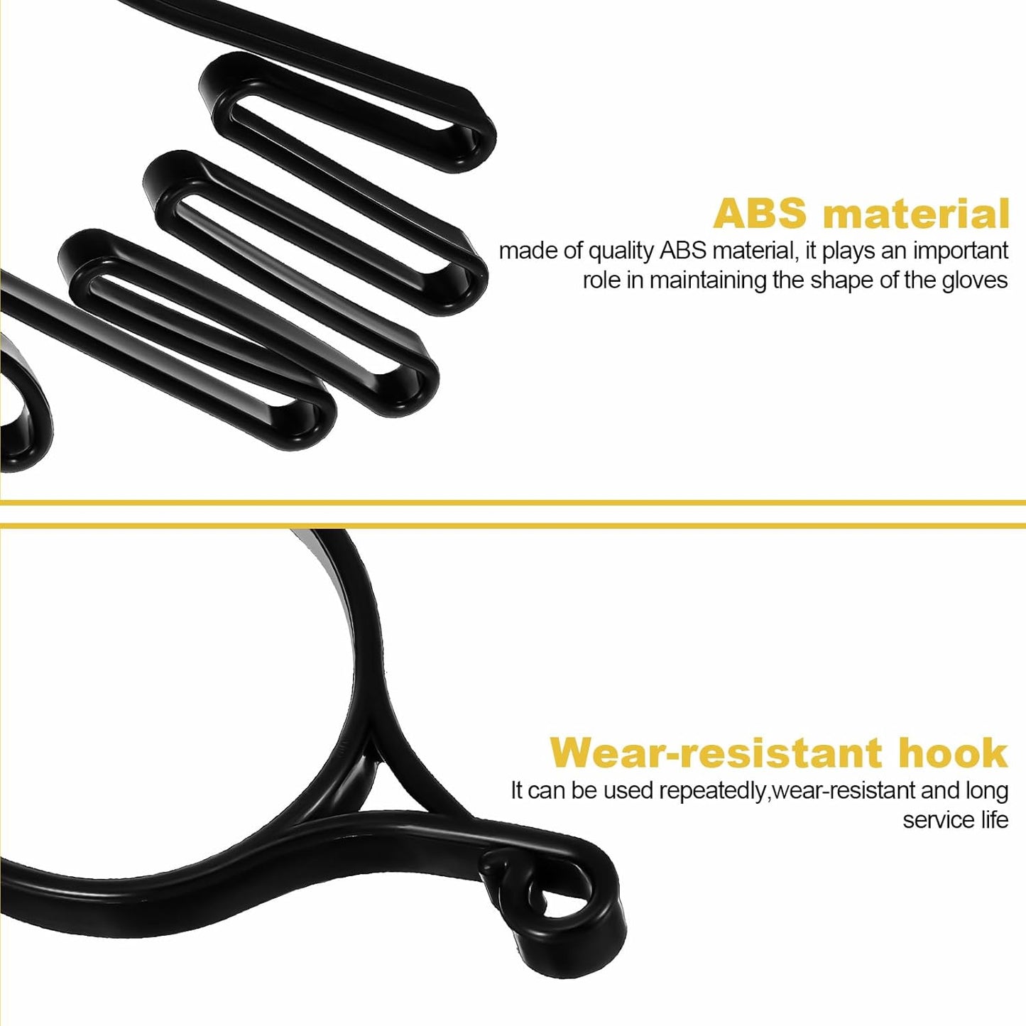 2 Pcs Golf Gloves Stretcher Support Frame Golf Gloves Holder Hanger Keeper Rack Dryer Shaper Tool Support Frame Guardian Hook Accessories Gifts for Men Women Golfer