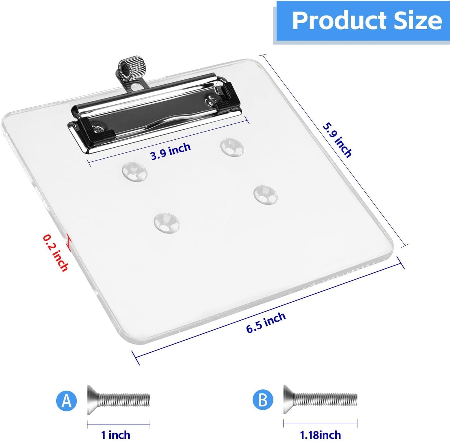 Archerest Golf Cart Steering Wheel Scorecard Holder with Pencil Holder for Club Car/EZGO TXT& RXV/Yamaha G29/Icon I40/Star Car/Excar and Other Most Golf Carts Clear 5mm Thick Acrylic