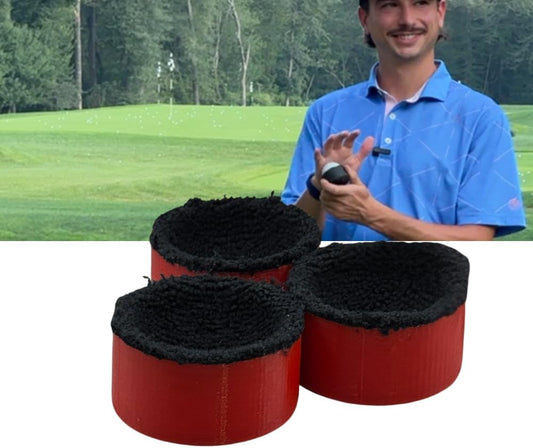 Lunas Ball Washer- 3 Pack - Golf Ball Cleaner for Golf Balls, Golf Cart Accessories for Cleaning Golf Ball, Compact Magnetic Golf Towel Golf Ball Washer for Golfers