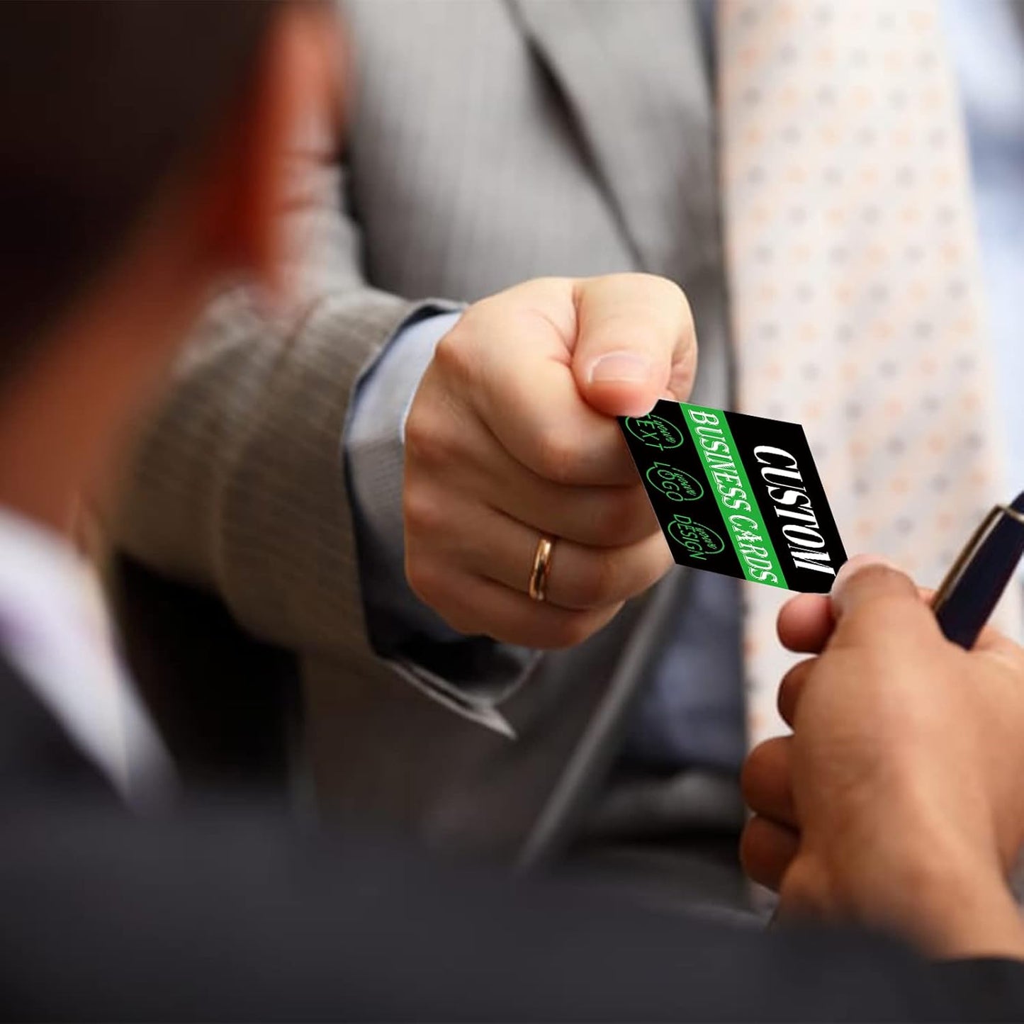 Custom 100PCS Double-sided Printing Business Cards - Customize with Your Logo - Personalized 3.5"x 2" Cards