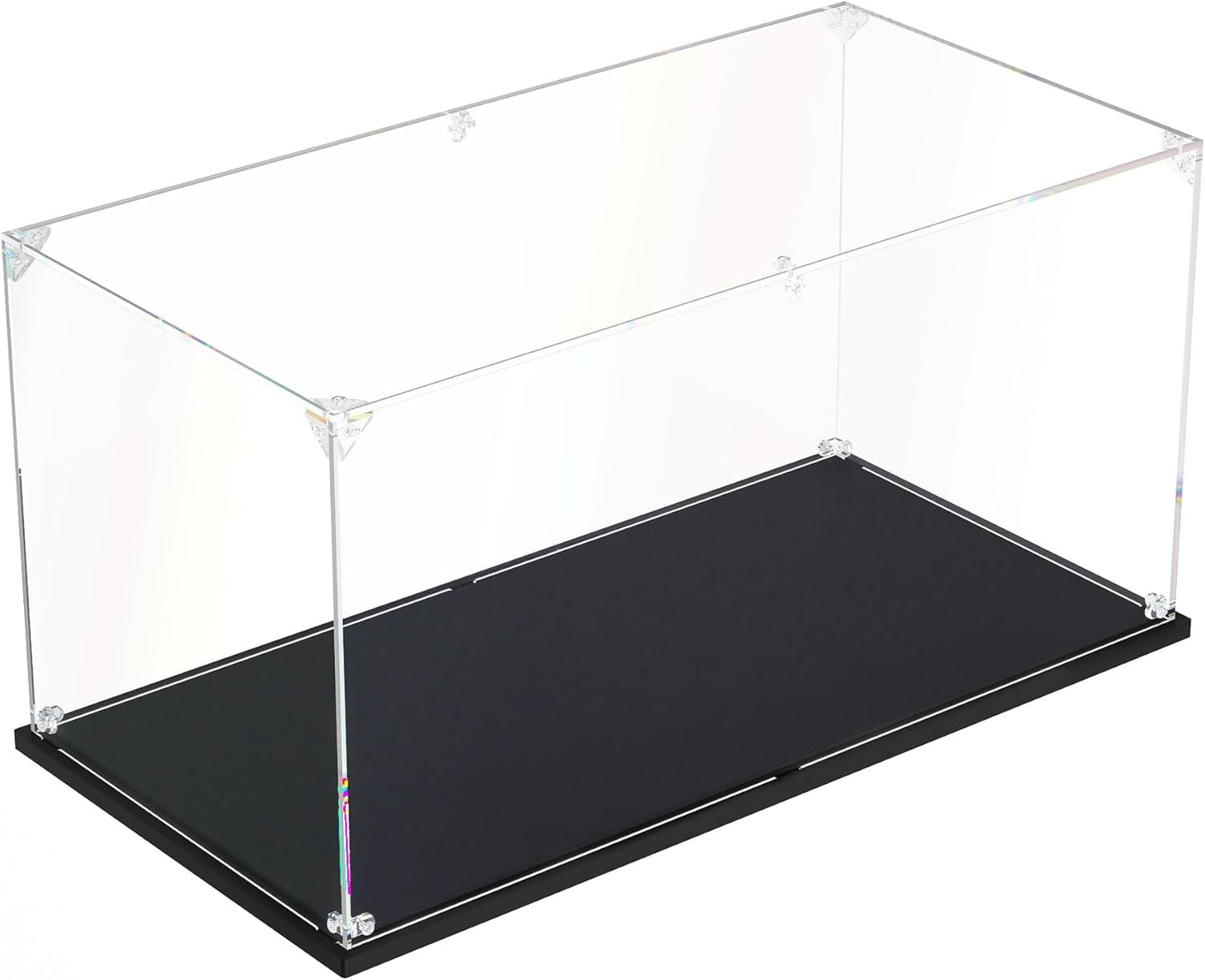 Clear Acrylic Display Case ,Self-Assemble Showcase for Collectibles, Action Figures, Dolls, Toys - Alternative Glass Box for Commemorative Gifts(16x8x8 inches, 40x20x20 cm)