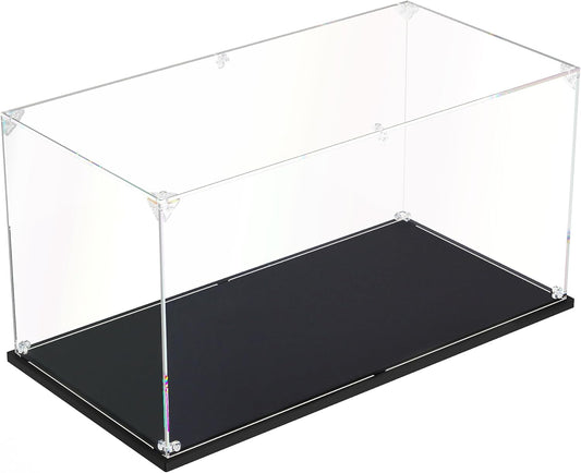 Clear Acrylic Display Case ,Self-Assemble Showcase for Collectibles, Action Figures, Dolls, Toys - Alternative Glass Box for Commemorative Gifts(16x8x8 inches, 40x20x20 cm)