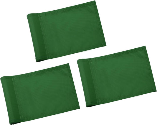 KINGTOP Solid Golf Flag All 8x6 Inch - 420D Nylon, Tube Inserted - Mini Putting Green Flags for Backyard Practice