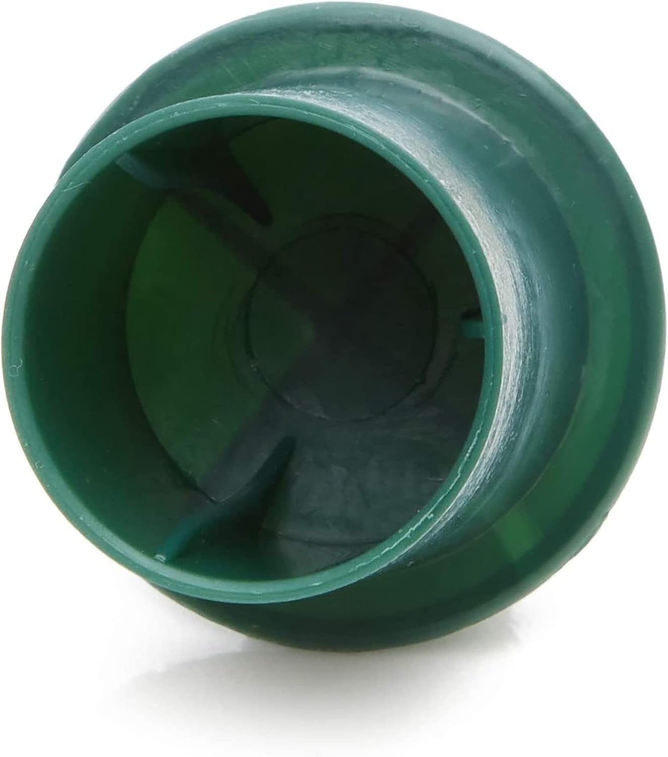 Juvale 40-Pack Green Plastic Candle Holders - 1-Inch Diameter - Durable Lightweight Floral Candle Holder Picks for Foam Arrangements & Table Centerpieces