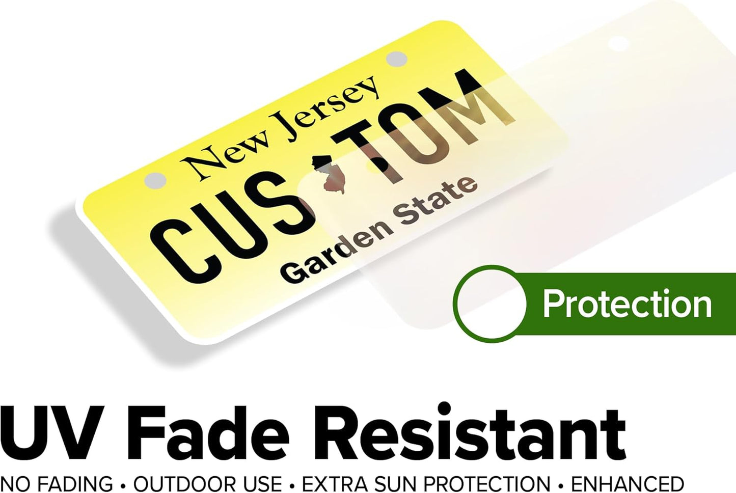 Mini License Plates, Personalized License Plates, Custom for Car, Bikes, ATV, Kids Car, Golf Cart, Jeep, 2x4 Inch, Rust-Free Fade Resistant Aluminum, USA Made by My Sign Center (New Jersey)