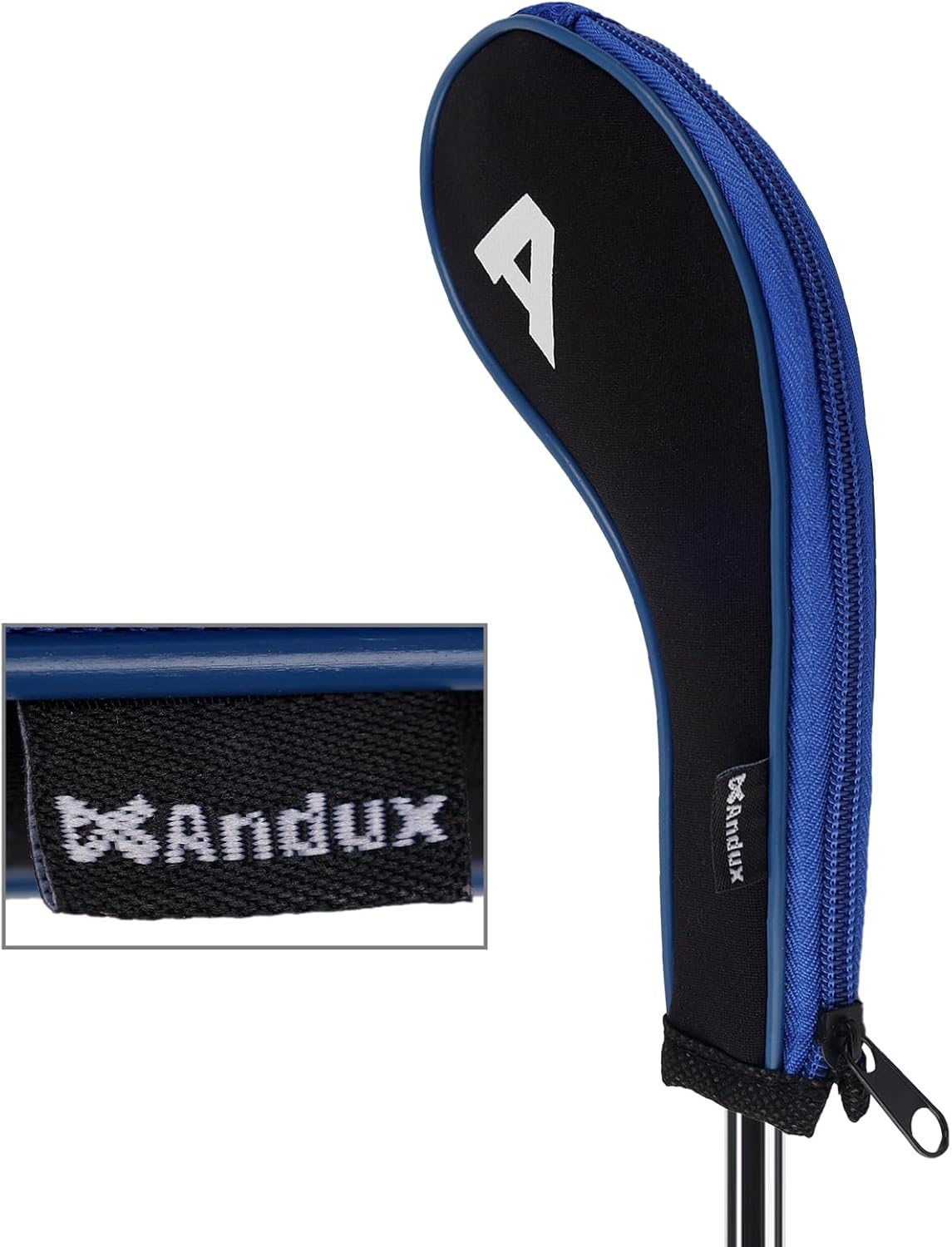 Andux 12pcs/Set Golf Iron Club Head Covers Number Print Long Neck with Zipper
