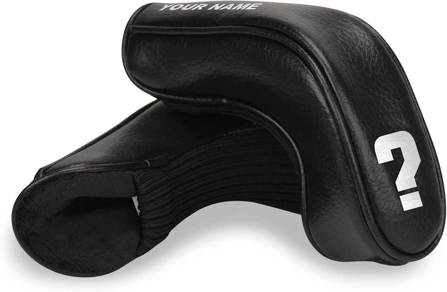 BIG TEETH Golf Hybrid Iron Head Cover 9Pcs, Long Hybrids Iron Covers Head Covers Set, Golf Club Covers W/Big NO. Fits for Cleveland Launcher Cobra T Rail Hybrid Irons