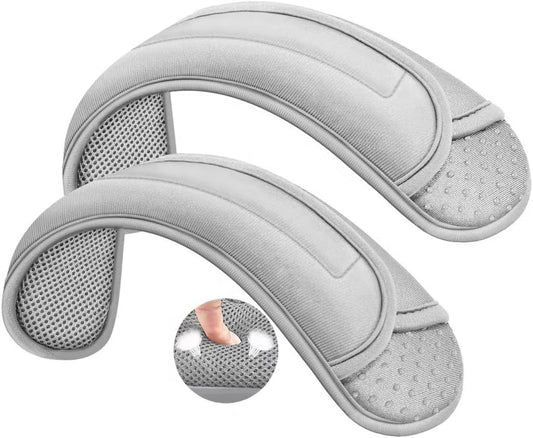 ZINZ 2-Pack Universal Shoulder Pad with Ultra Thick Cushion for Bag Luggage Bag Crossbody, Plus Long & Anti-Slip & Breathable,Grey
