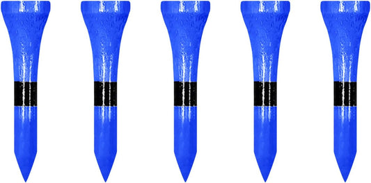 Wooden Golf Tees 3-1/4", 2-3/4", 2-1/8", 1-1/2" Available, 100 Count (Natural Color, White, Black, Blue, Red, Green, Yellow, Pink, Orange)