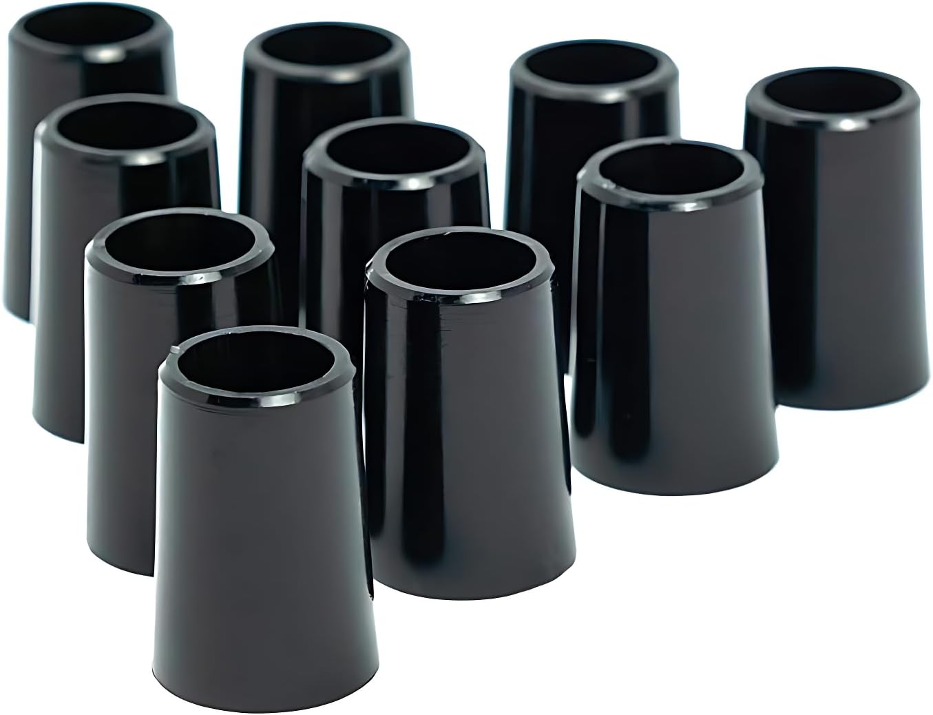 The Golfer's Workshop .355" Taper Tip Black Golf Club Ferrules | Durable Black Plastic, Fits Steel & Graphite Shafts | Easy DIY Installation, Sleek Professional Finish