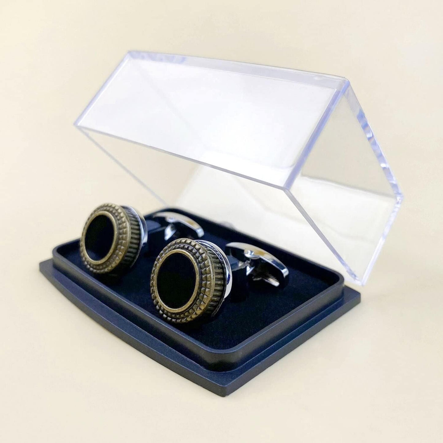 S&W Wedding Cufflinks for Men Cuffs with Gift Box Business for Tuxedo Shirts