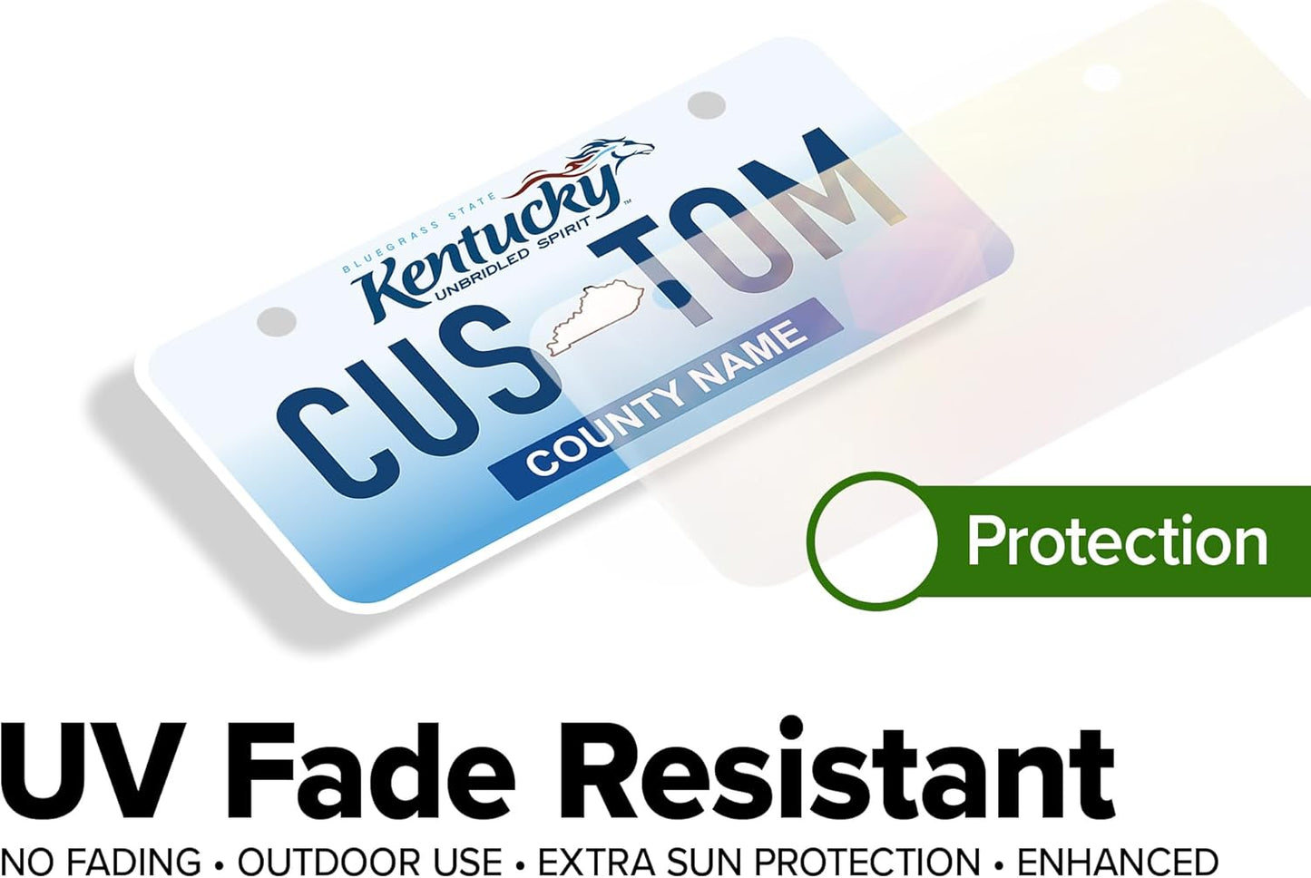 Mini License Plates, Personalized License Plates, Custom for Car, Bikes, ATV, Kids Car, Golf Cart, Jeep, 2x4 Inch, Rust-Free Fade Resistant Aluminum, USA Made by My Sign Center (Kentucky)