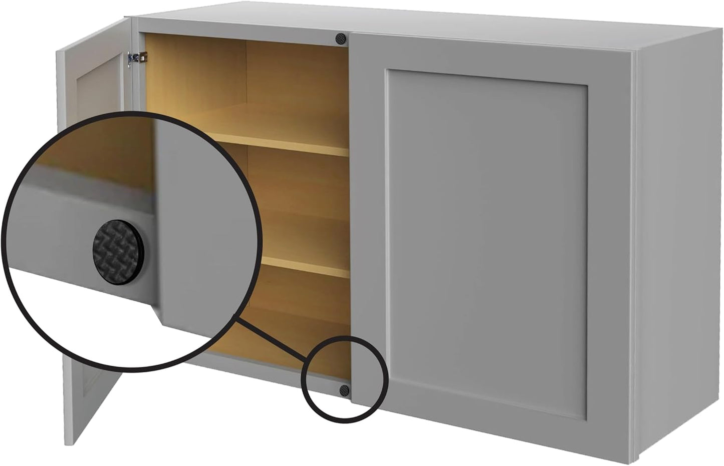 Slipstick GorillaBumperPads Premium 1/2” Rounds Adhesive Non Slip Pads/Bumpers (64 Gripper Dots) Perfect Grips for Small Items/Décor, Cabinet Stoppers, Drawer/Door Bumpers, Glass/Picture Frame Pads