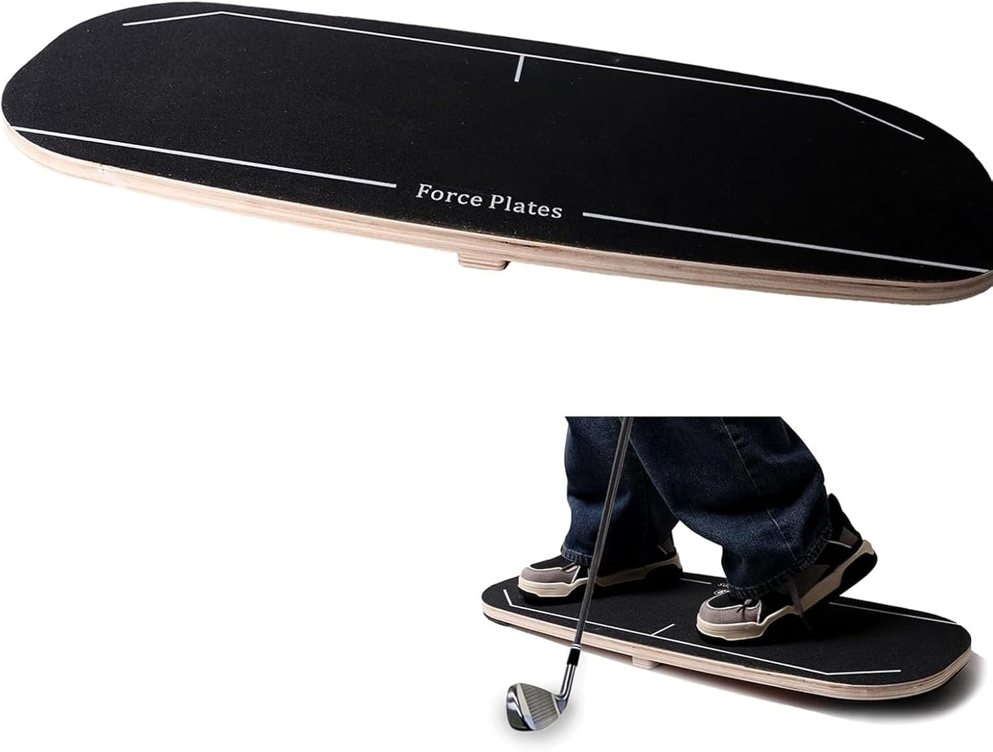 Janedream Golf Pressure Balance Board, Weight Shift Swing Trainer for Indoor & Outdoor Practice, Golf Training Aid to Improve Swing Tempo, Power, and Consistency