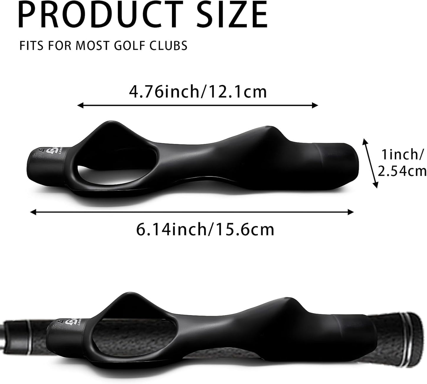 Golf Grip Trainer 2 Pack with Swing Correcting Arm Band, Golf Training Aid, Golf Grip Kit,Grip Trainer Golf Club to Help Train Correct Hand Position