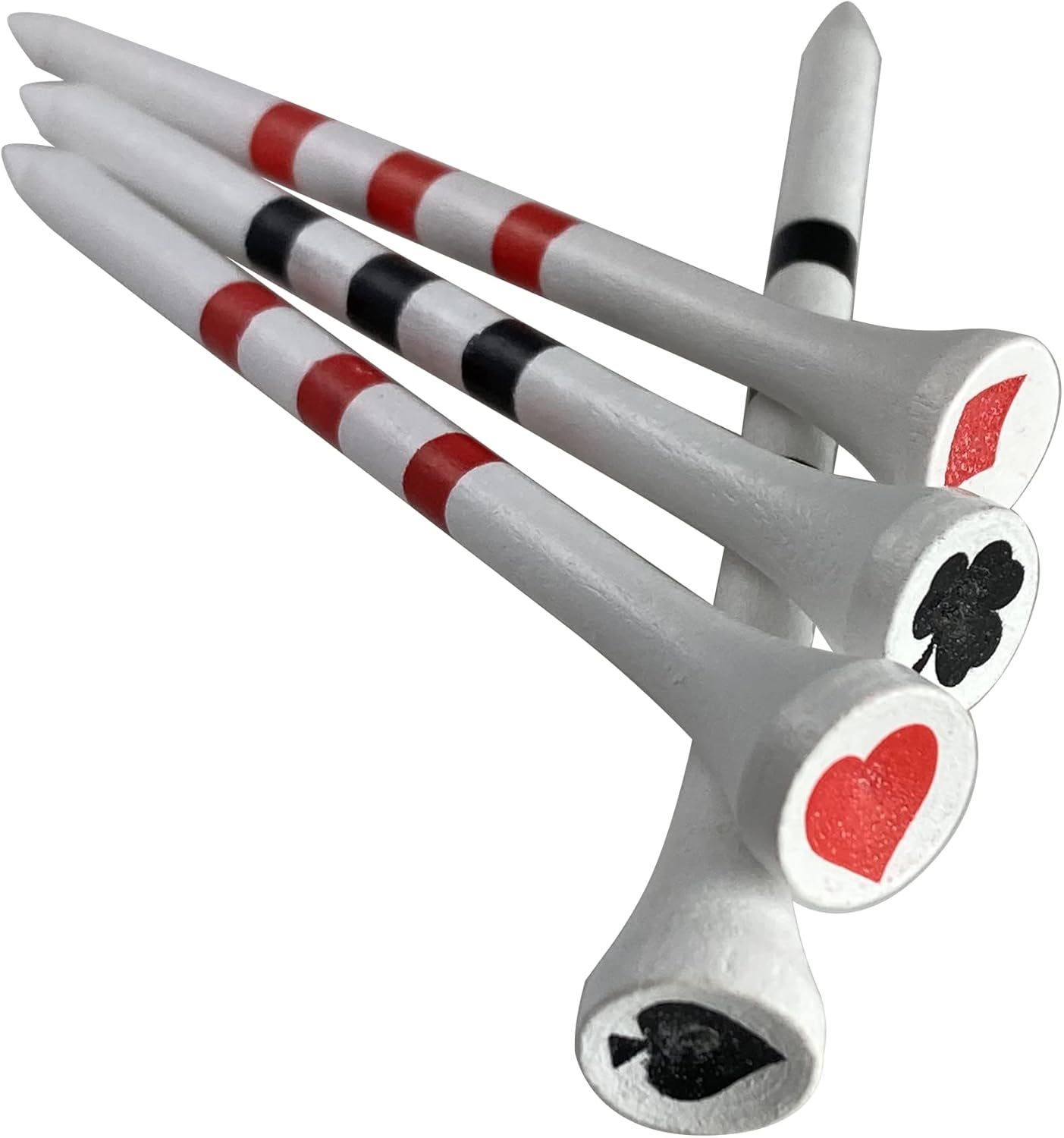 PrideSports 3-1/4" Playing Card Tees, White (PS31445C)