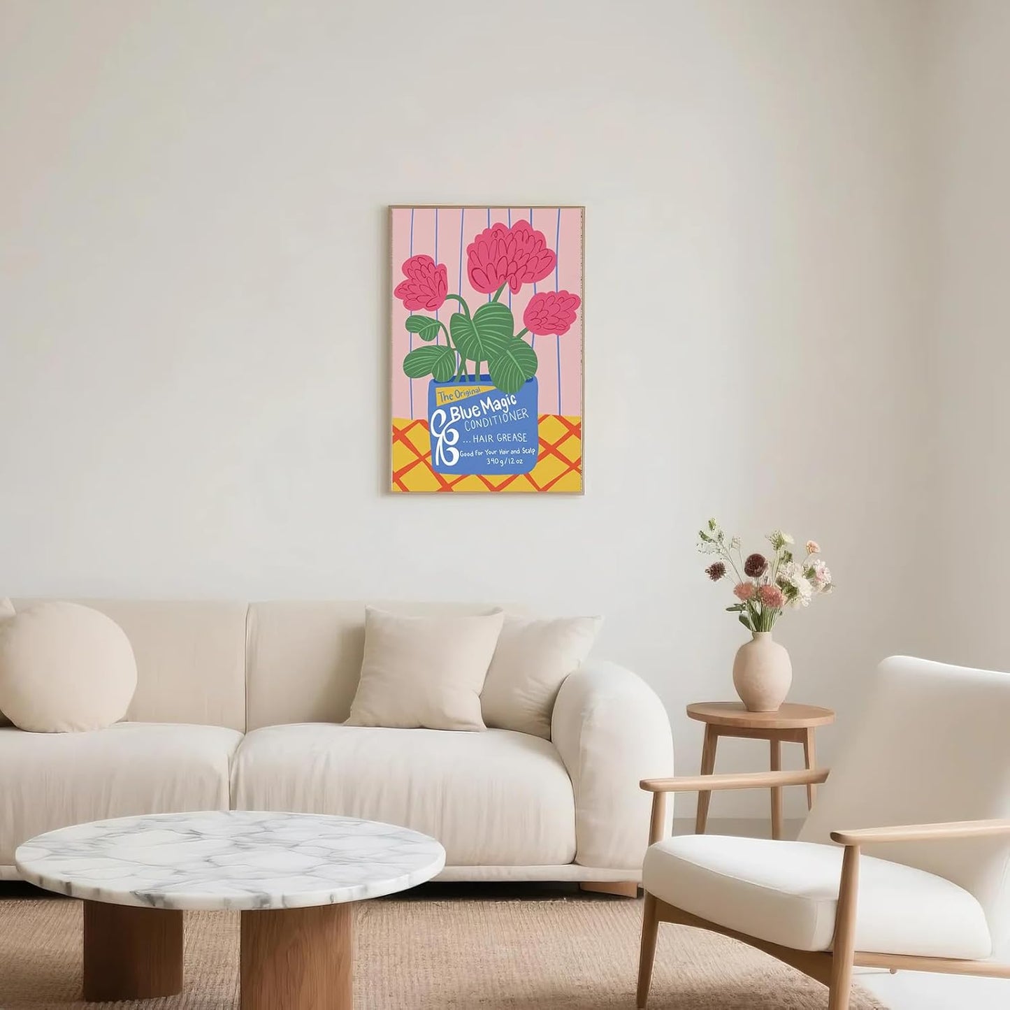 LXLSTORE Botanical Print Vintage Wall Art Floral Wall Art Flower Market Prints Matisse Art Poster 16x24inch Unframed Floral Drawing Posters for Gallery Room Aesthetic Living Room Bathroom Decor