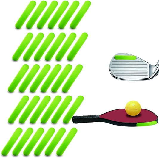 Golf Lead Tape Pickleball Lead Tape Adhesive Lead Sheet 30pcs 2.0×0.4in 3g,Golf Training Accessories|for Golf Iron Woods Putter or Tennis Racket Badminton Racket Weight Adjustment