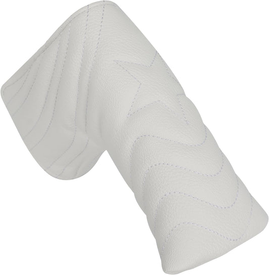 4pcs or 1pc Golf Club Head Covers for Woods, Driver, Fairway, Hybrid – Premium PU Leather with Interchangeable Tags & Magnetic Blade and Mallet Putter Covers