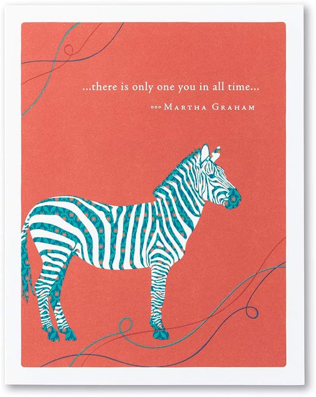 Compendium Positively Green Birthday Cards - 4-Pack with Envelopes, Birthday Joy