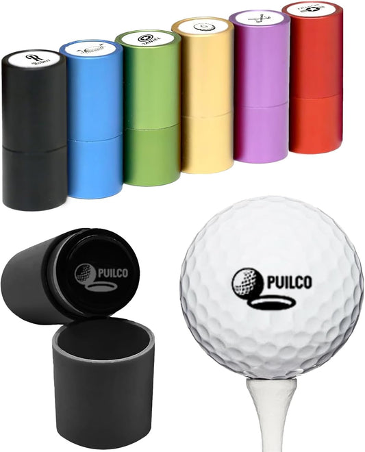 Custom Golf Ball Stamp Personalized Golf Ball Stamper with Monogram Logo Waterproof Ink Golf Accessories Gifts for Golfers Dad Husband Boyfriend